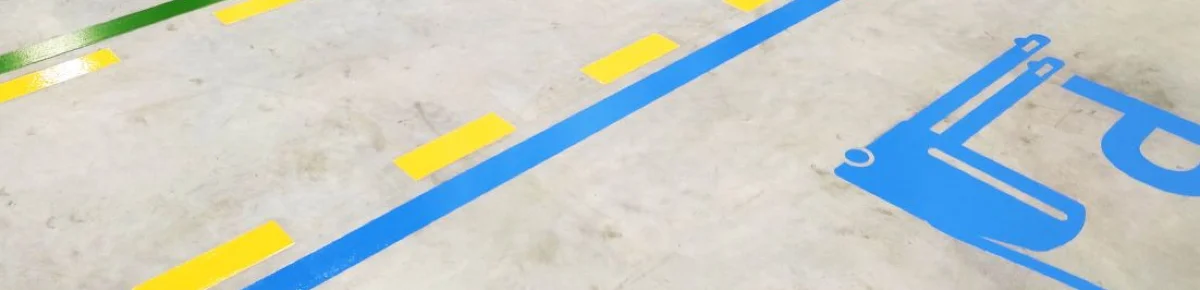 Droga do bezpieczeństwa Oznakowanie poziome Hale produkcyjne i magazynowe